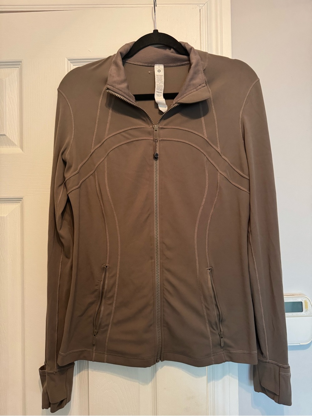 lululemon athletica Taupe Full-Zip Define Nulu Jacket